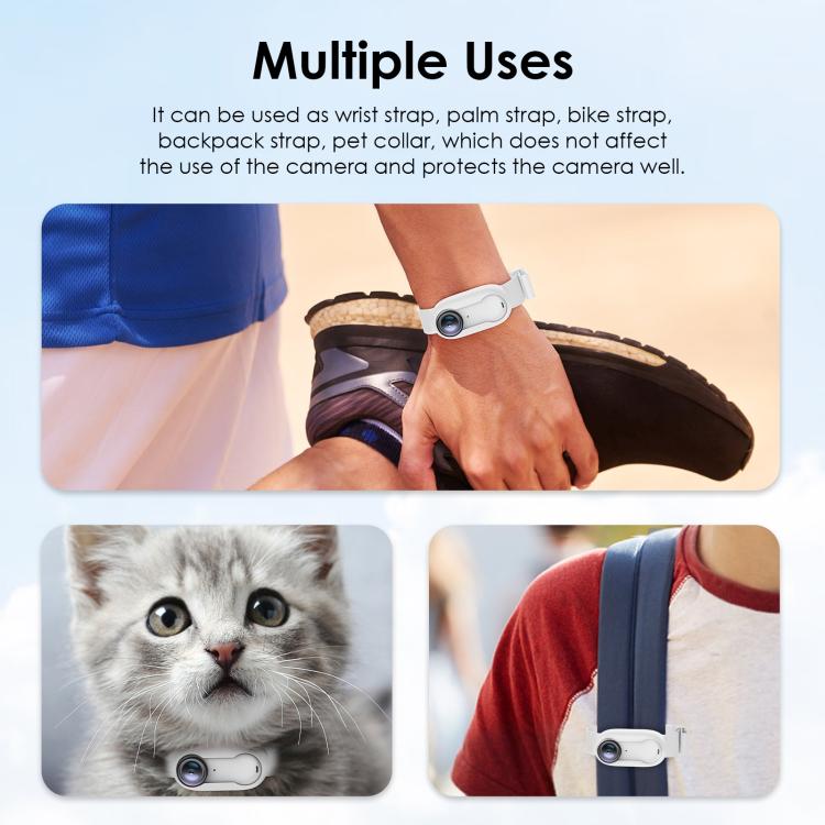 For Insta360 GO 3 / GO 3S PULUZ Camera Silicone Case Wristband Bicycle Strap Extension Mount
