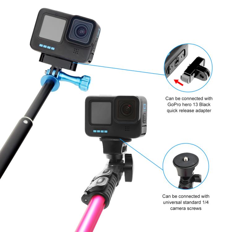 PULUZ Quick Release Magnetic Folding Base Adapter for GoPro HERO12 Black /11 Black /11 Black mini /10 Black /9 Black /8 Black / Max  - Black