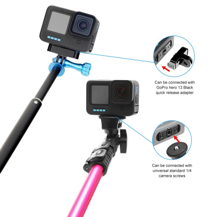 PULUZ Quick Release Magnetic Folding Finger Base Mount for GoPro HERO12 Black /11 Black /11 Black mini /10 Black /9 Black /8 Black / Max  - Black
