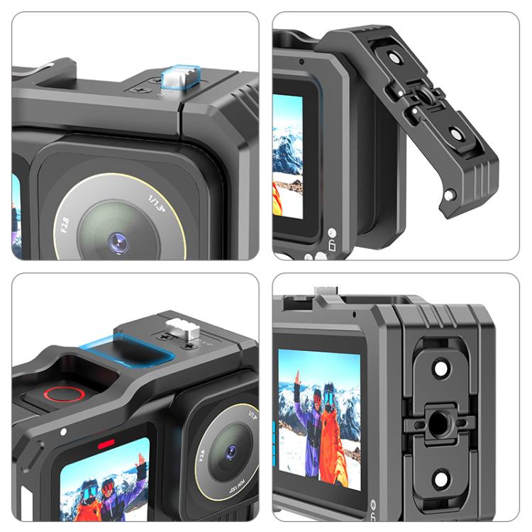 For GoPro HERO13 Black /12 Black /11 Black /10 Black /9 Black PULUZ Metal Camera Cage  - Black