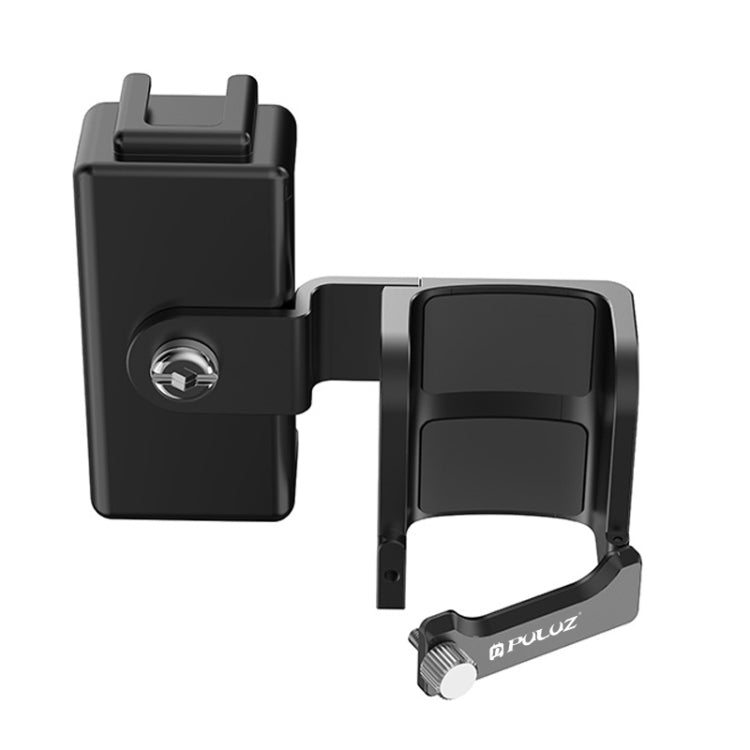 For DJI OSMO Pocket 4 / 3 PULUZ Protective Frame Expansion Phone Clamp Adapter Bracket  - Black