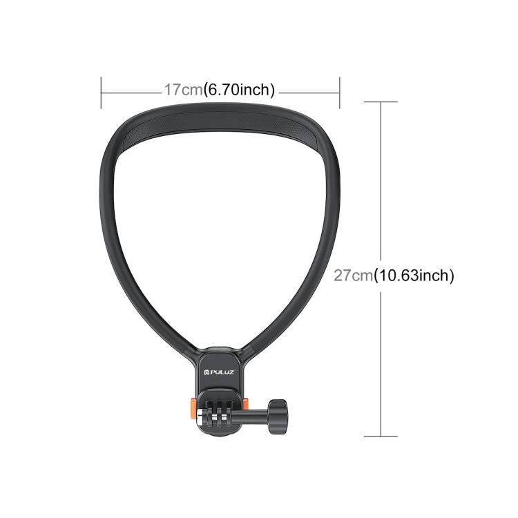 PULUZ Lazy Neck Bracket Magnetic Quick Release POV View Mount  - Black