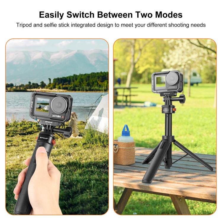[US Warehouse] PULUZ Mini Magnetic Quick Release Selfie Stick Tripod
