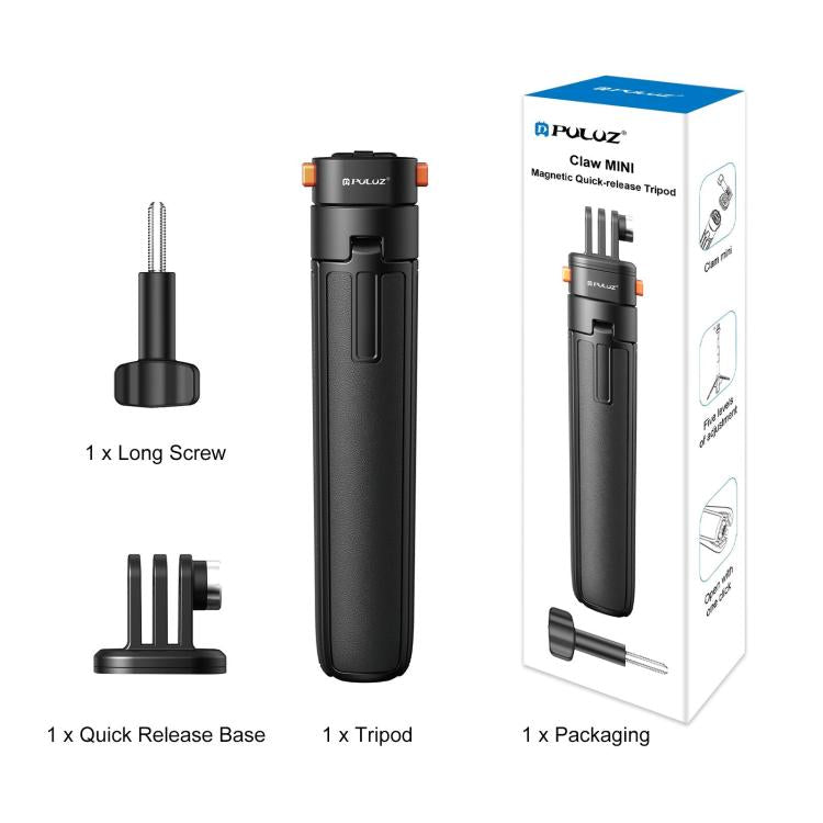 [US Warehouse] PULUZ Mini Magnetic Quick Release Selfie Stick Tripod