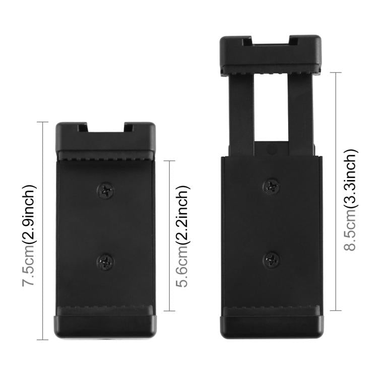 PULUZ Mini Phone Camera Extension Tripod Stand 360 Degree Ball Head Cold Shoe Selfie Stick  - Black