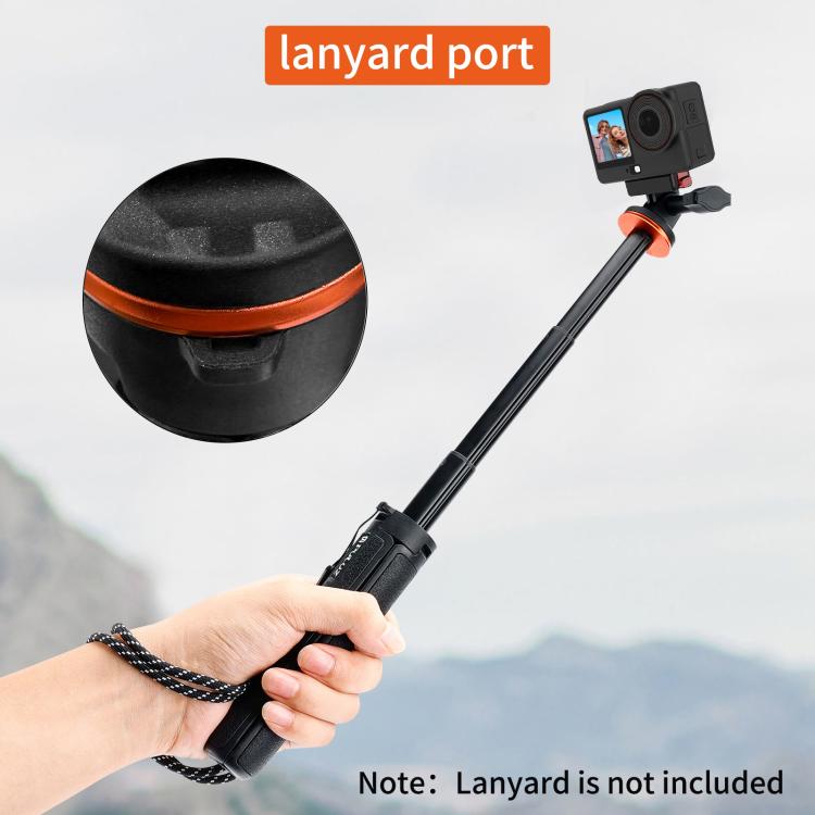 PULUZ Action Camera Extension Tripod Selfie Stick Stand for GoPro  - Black