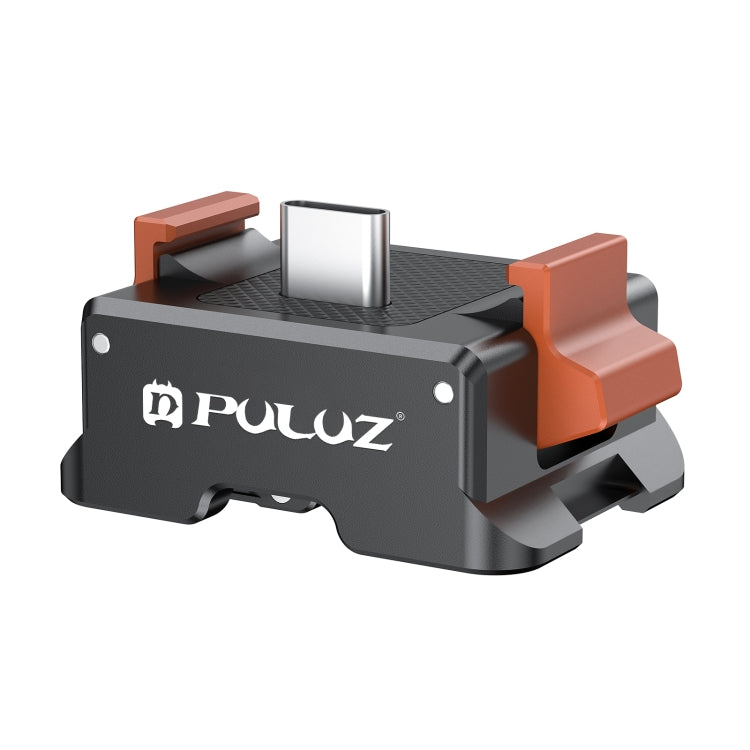 For DJI Osmo Pocket 3 PULUZ Type-C Charging Base Quick Release Mount Adapter  - Black