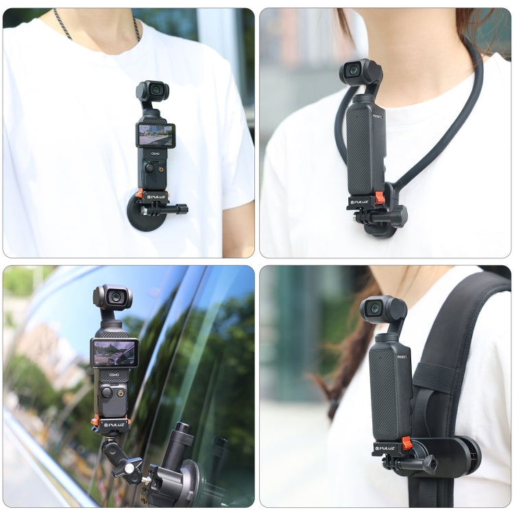 For DJI Osmo Pocket 3 PULUZ Quick Release Mount Adapter  - Black