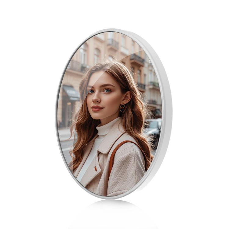 PULUZ Mobile Phone MagSafe Magnetic Makeup Mirror Rear Camera Video Selfie Mirror  - White