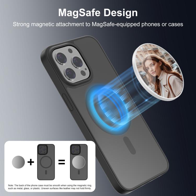 PULUZ Mobile Phone MagSafe Magnetic Makeup Mirror Rear Camera Video Selfie Mirror  - White