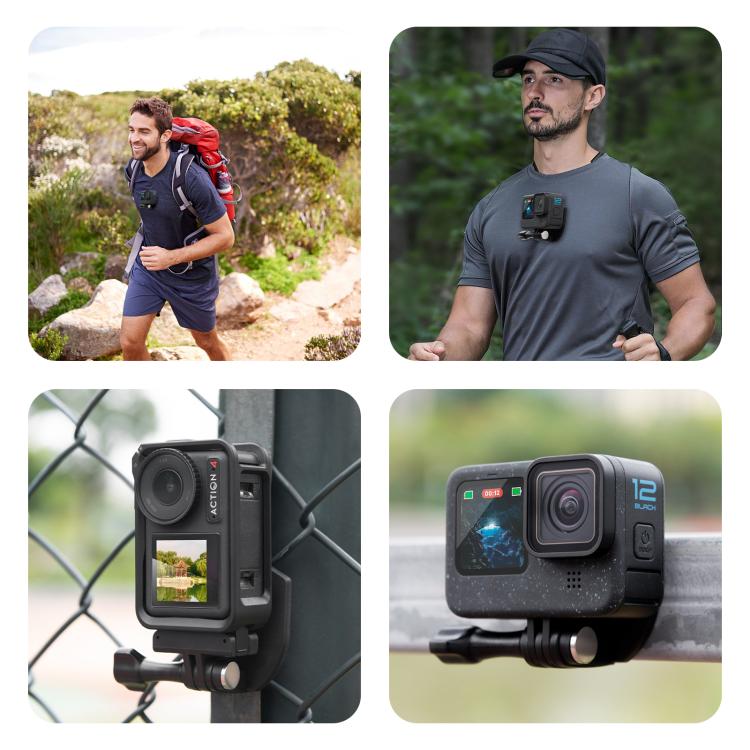 PULUZ Action Camera Magnetic Neck Mount Holder Vlog POV Neck Strap  - Black