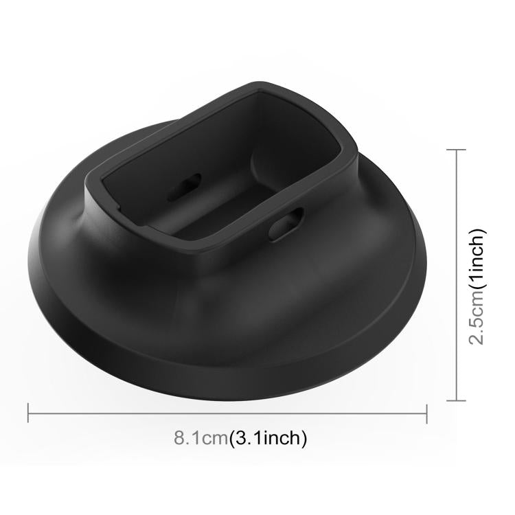 For Insta360 X5 PULUZ Silicone Dock Desktop Adhesive Base Bracket  - Black