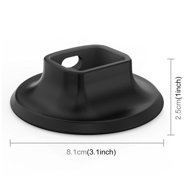 For DJI Osmo Pocket 4 / 3 PULUZ Adhesive Type Silicone Dock Desktop Base Bracket  - Black