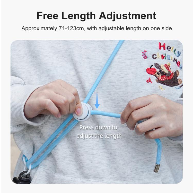 PULUZ Sports Camera Lanyard Long Adjustable Anti-lost Rope for DJI OSMO Pocket 4 / 3 / Insta360 X5