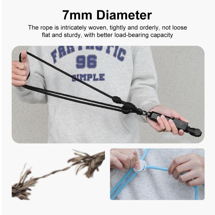 PULUZ Sports Camera Lanyard Long Adjustable Anti-lost Rope for DJI OSMO Pocket 4 / 3 / Insta360 X5
