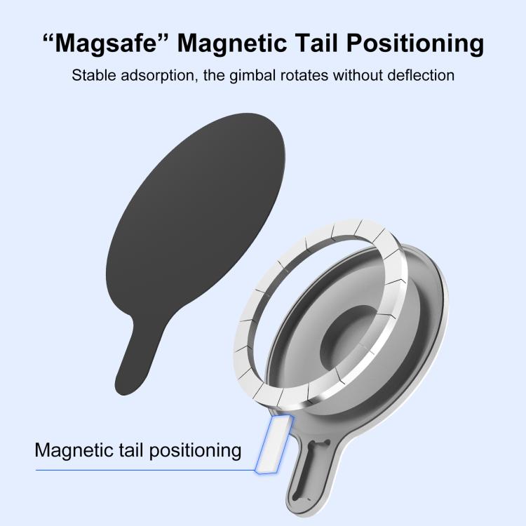 For Insta360 Flow 2 Pro PULUZ Magnetic Phone Mount Adapter  - Silver