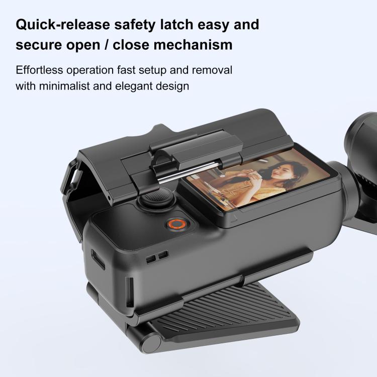 For DJI Osmo Pocket 3 PULUZ Folding Magnetic Mount Base Bracket  - Black