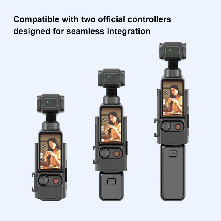 For DJI Osmo Pocket 3 PULUZ Folding Magnetic Mount Base Bracket  - Black