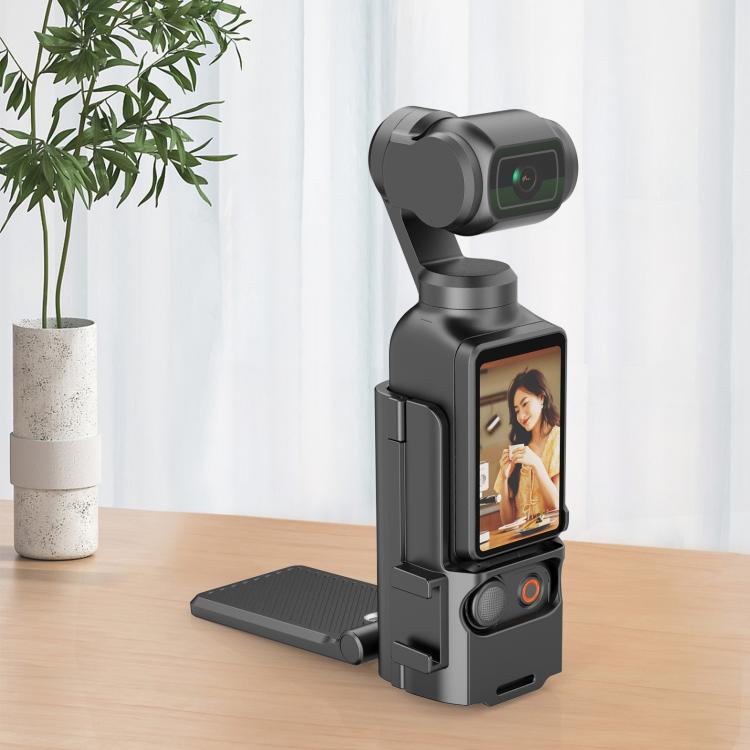 For DJI Osmo Pocket 3 PULUZ Folding Magnetic Mount Base Bracket  - Black