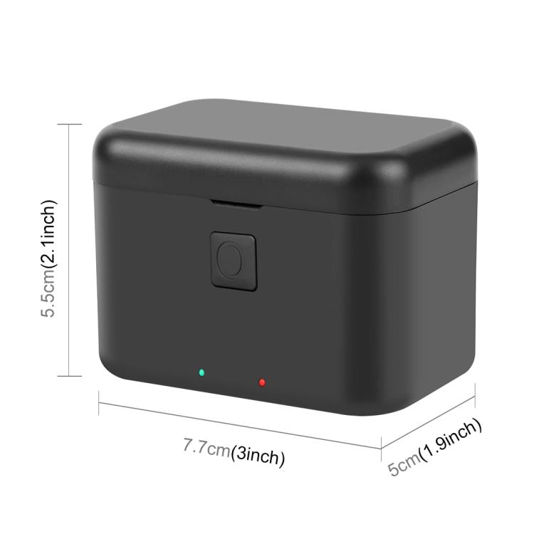 For Insta360 X5 PULUZ Dual-Batteries Charging Box Battery & Memory Card Storage Case  - Black