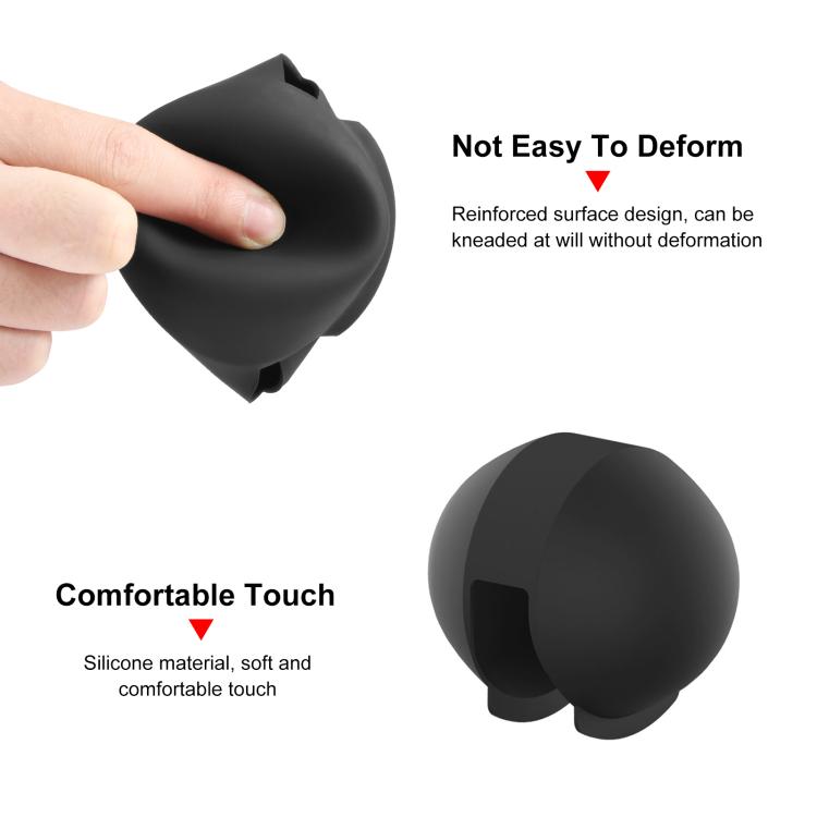 For Insta360 X5 PULUZ Invisible Dive Case Lens Guard Silicone Protective Lens Cap Cover