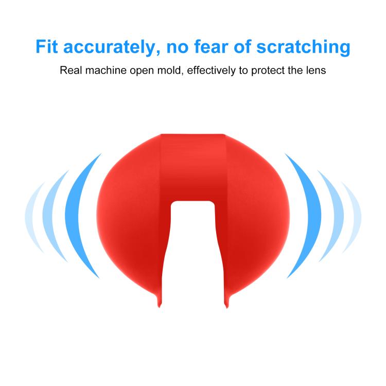 For Insta360 X5 PULUZ Invisible Dive Case Lens Guard Silicone Protective Lens Cap Cover