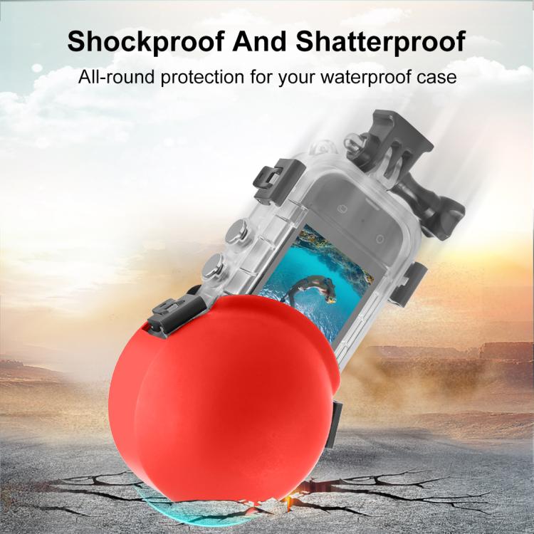 For Insta360 X5 PULUZ Invisible Dive Case Lens Guard Silicone Protective Lens Cap Cover