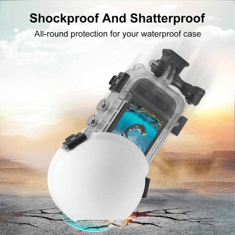 For Insta360 X5 PULUZ Invisible Dive Case Lens Guard Silicone Protective Lens Cap Cover
