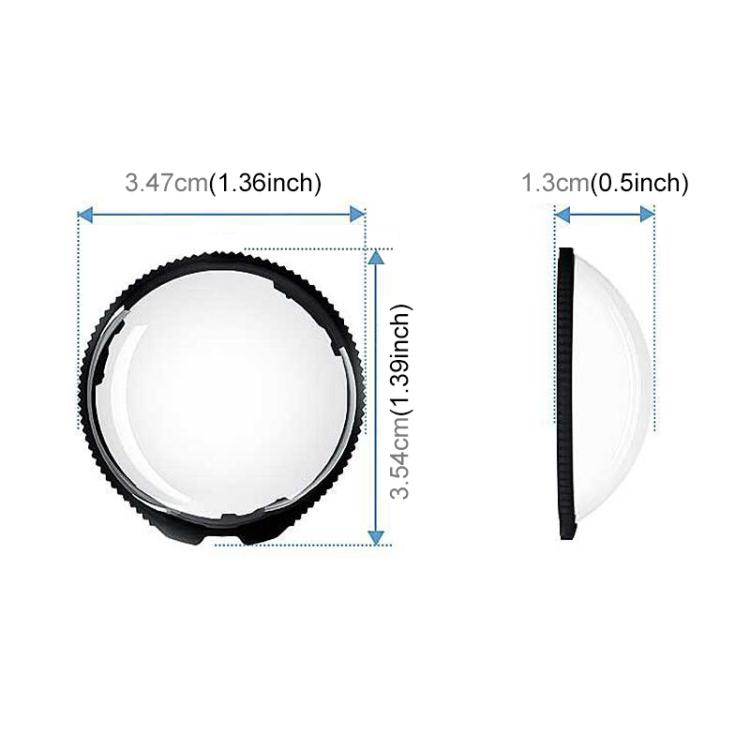 For Insta360 X5 PULUZ Standard Rotation PC Lens Guard  Protective Cover  - Transparent