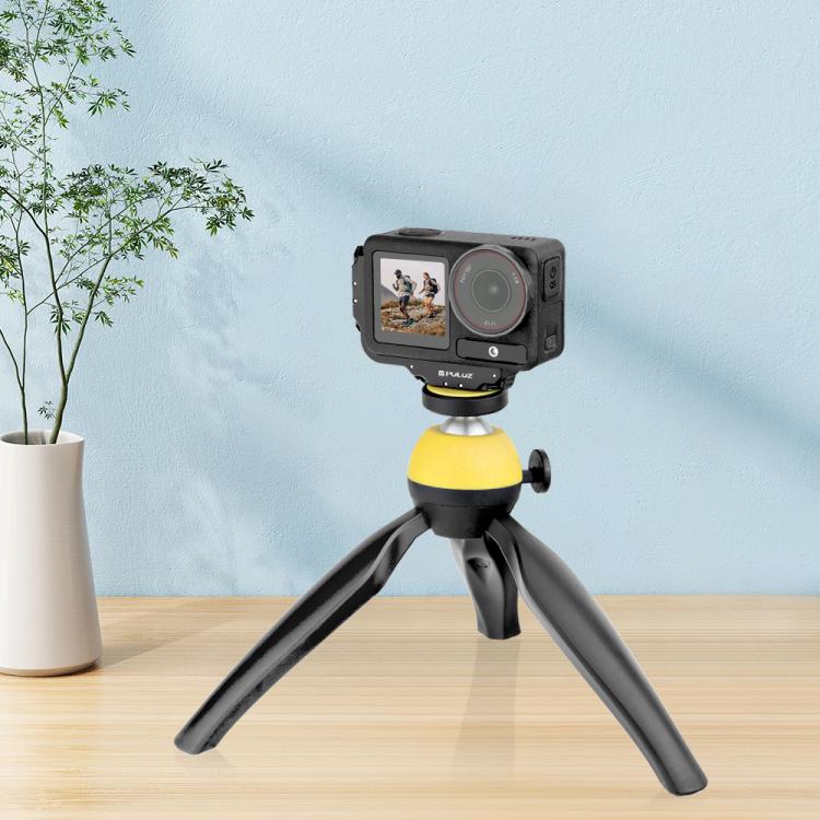 For DJI Osmo Action 5 Pro / 4 PULUZ Vertical Horizontal Shooting Quick Release Metal Magnetic L Bracket  - Black