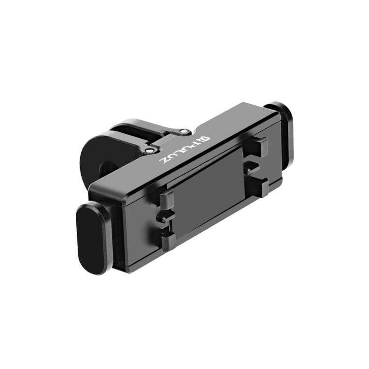 For Insta360 X5 / X4 Air / Ace Pro / Pro 2 PULUZ Aviation Aluminum Quick Release Base Adapter Bracket  - Black