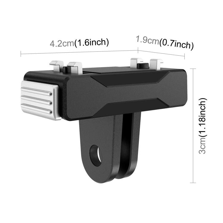 For Insta360 X5 / X4 Air / Ace Pro / Ace Pro 2 PULUZ Magnetic Quick Release Base Mount  - Black