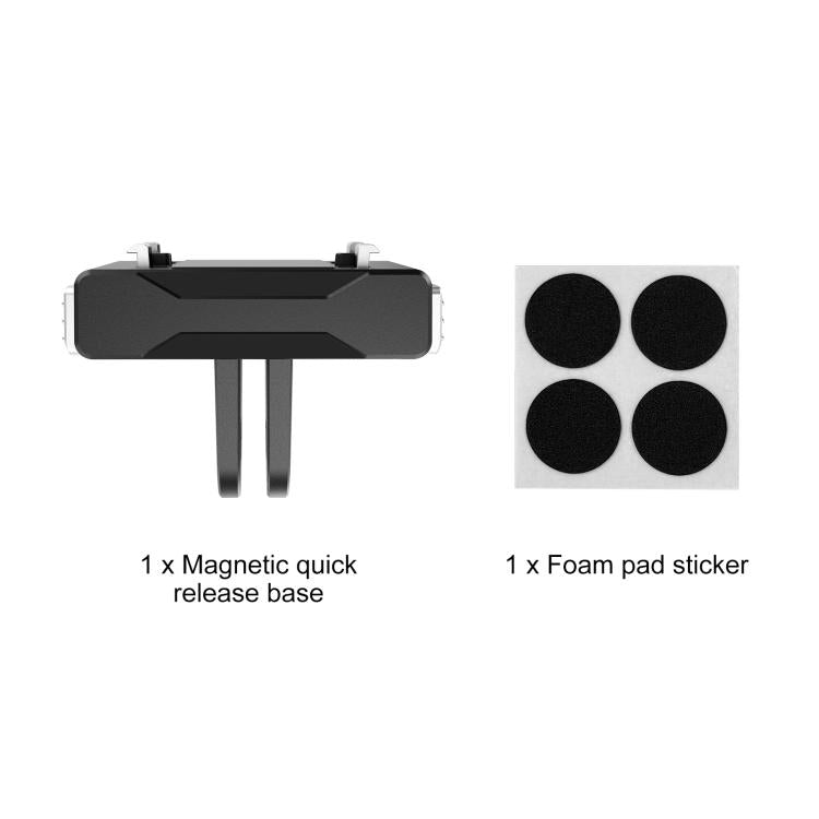 For Insta360 X5 / X4 Air / Ace Pro / Ace Pro 2 PULUZ Magnetic Quick Release Base Mount  - Black