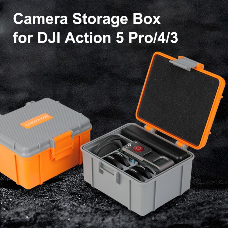 For DJI Osmo Action 6 / 5 Pro / 4 / 3 PULUZ Waterproof Hard Carrying Suitcase Outdoor Protective Storage Box