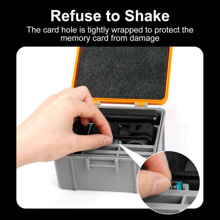 For DJI Osmo Action 6 / 5 Pro / 4 / 3 PULUZ Waterproof Hard Carrying Suitcase Outdoor Protective Storage Box
