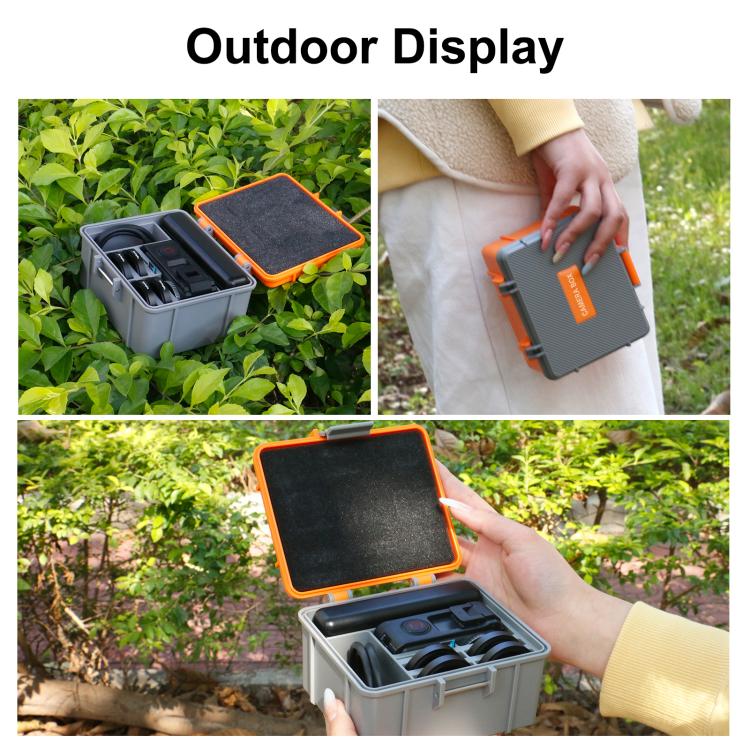 For DJI Osmo Action 6 / 5 Pro / 4 / 3 PULUZ Waterproof Hard Carrying Suitcase Outdoor Protective Storage Box