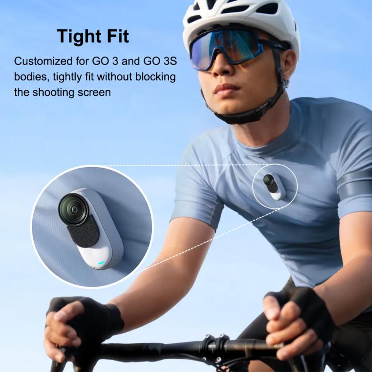 For Insta360 GO 3 / 3S PULUZ 6pcs Noise Reduction Windshield Foam Gasket  - Black