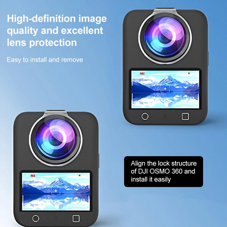 For DJI Osmo 360 PULUZ Lens Guard PC Protective Cover  - Transparent