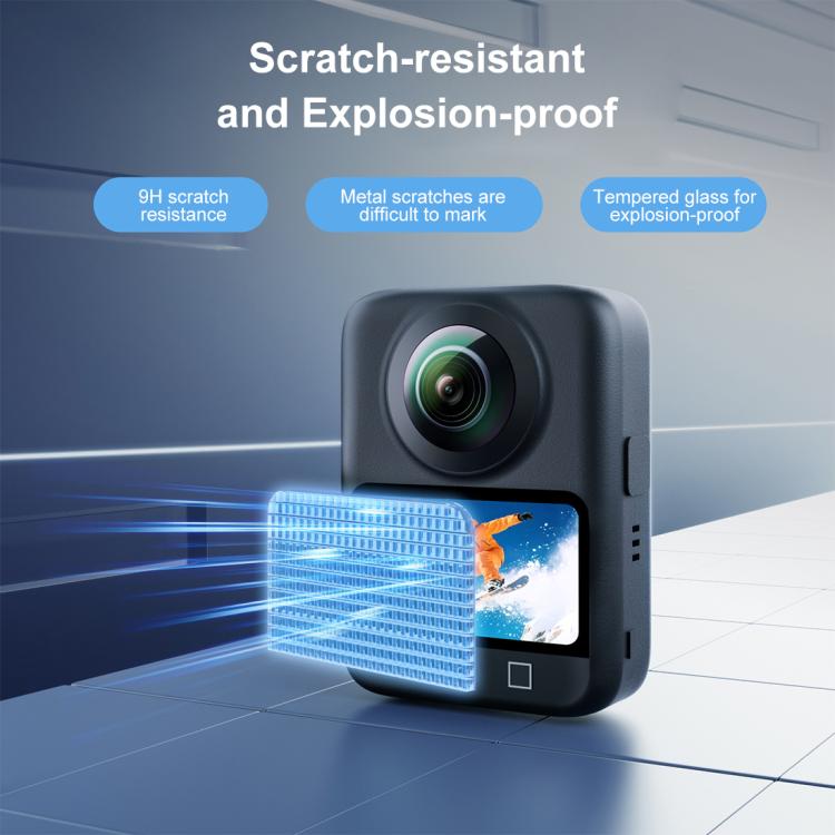 For DJI Osmo 360 PULUZ Screen Explosion-proof Tempered Glass Films  - Transparent