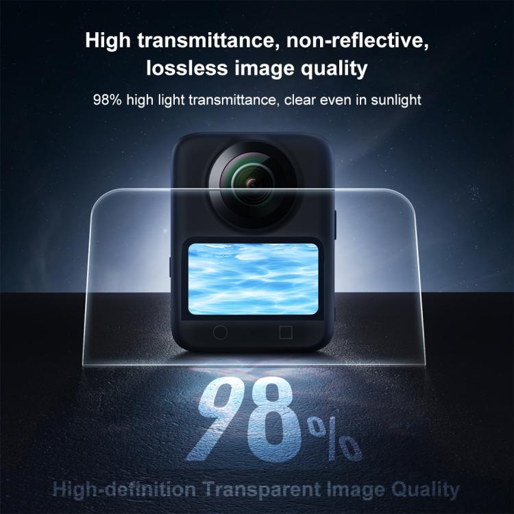 For DJI Osmo 360 PULUZ Screen Explosion-proof Tempered Glass Films  - Transparent