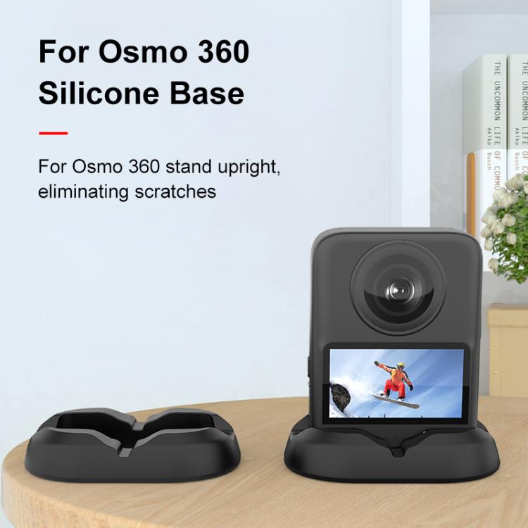 For DJI Osmo 360 PULUZ Desktop Silicone Base Stand  - Black