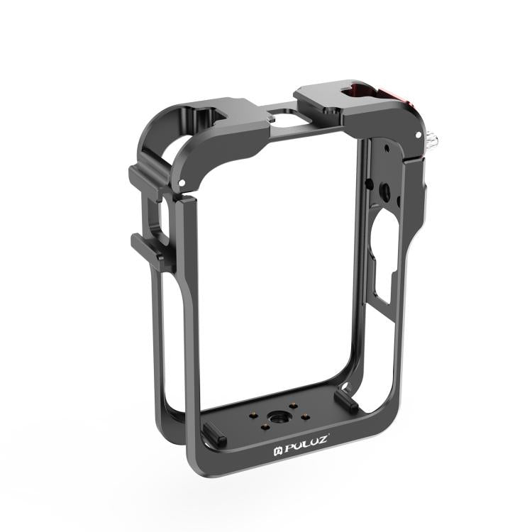 For DJI Osmo 360 PULUZ Aluminum Alloy Protective Cage Expansion Frame with Lens Cover  - Black