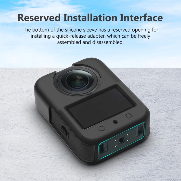 For DJI Osmo 360 PULUZ Silicone Body Protective Cover with Lens Cover
