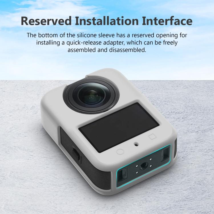 For DJI Osmo 360 PULUZ Silicone Body Protective Cover with Lens Cover