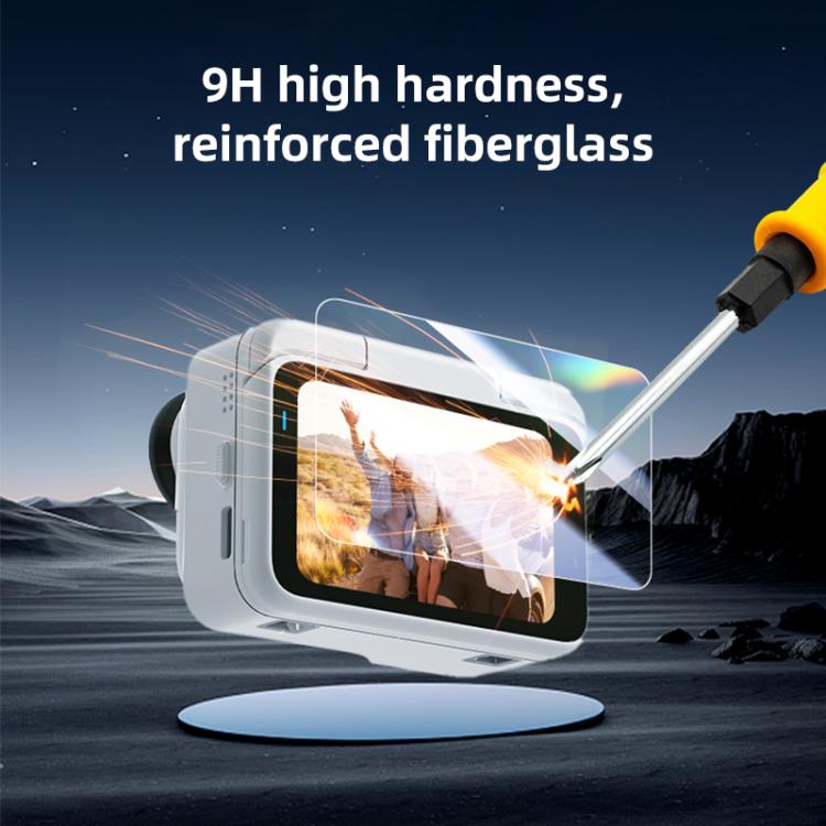For Insta360 GO Ultra PULUZ 2 in 1 Screen + Lens Tempered Glass Film  - Transparent