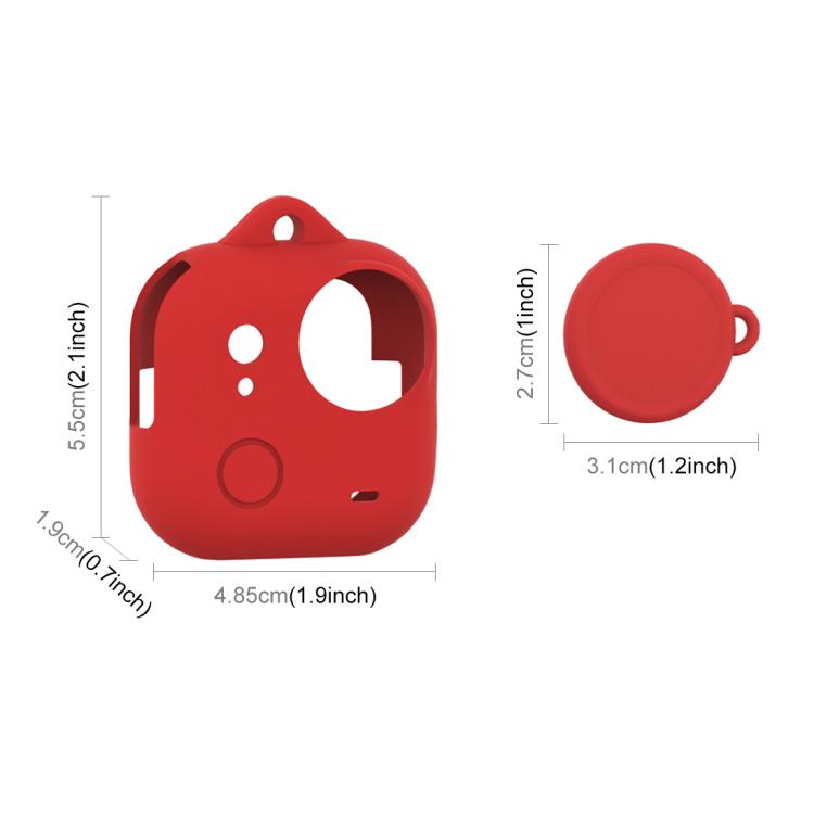 For Insta360 GO Ultra PULUZ Body Silicone Protective Cover with Lens Cap & Lanyards