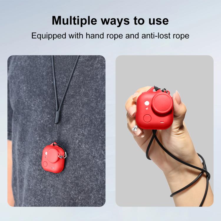 For Insta360 GO Ultra PULUZ Body Silicone Protective Cover with Lens Cap & Lanyards