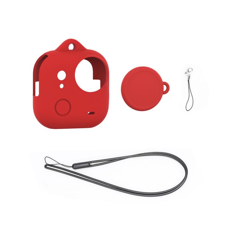 For Insta360 GO Ultra PULUZ Body Silicone Protective Cover with Lens Cap & Lanyards