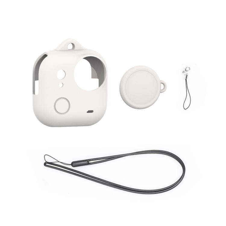 For Insta360 GO Ultra PULUZ Body Silicone Protective Cover with Lens Cap & Lanyards