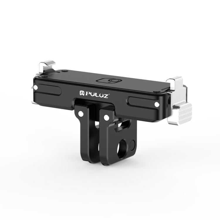 For Insta360 GO Ultra PULUZ Magnetic Aluminum Alloy Quick Release Base Mount  - Black